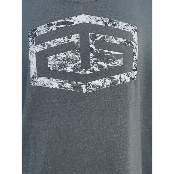 Tapout Shirt Mens Large Gray Athletic T O Camo Graphic Short Sleeve Tee - Picture 2 of 6